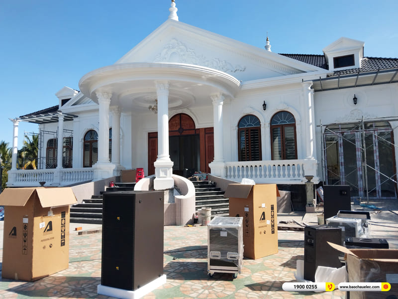 Lắp đặt dàn Line Array Actpro sự kiện, đám cưới hơn 175tr cho anh Phú ở Kiên Giang