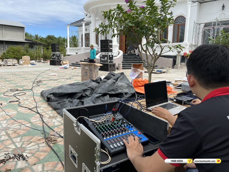 Lắp đặt dàn Line Array Actpro sự kiện, đám cưới hơn 175tr cho anh Phú ở Kiên Giang