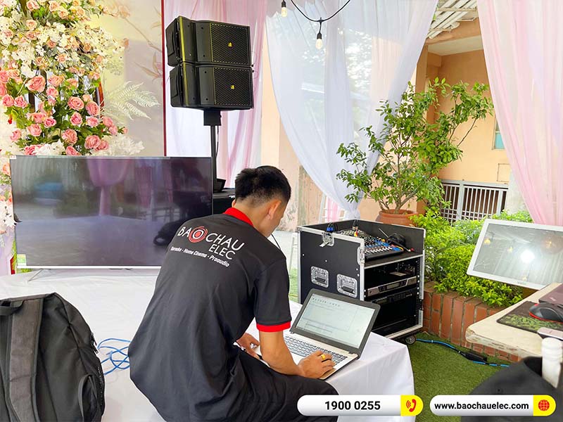Lắp đặt d&agrave;n Line Array Actpro 106tr cho anh Thiện tại H&agrave; Nội