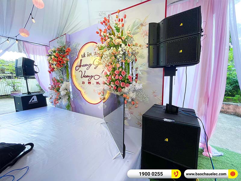 Lắp đặt d&agrave;n Line Array Actpro 106tr cho anh Thiện tại H&agrave; Nội