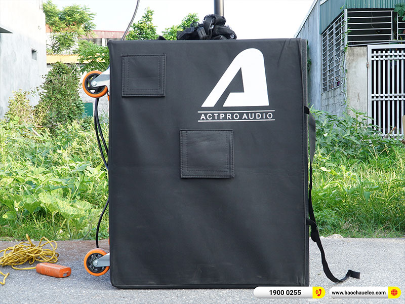 Lắp đặt d&agrave;n Line Array Actpro sự kiện, đ&aacute;m cưới trị gi&aacute; hơn 100 triệu cho anh Thủy tại H&agrave; Nam