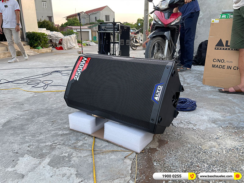 Lắp đặt d&agrave;n Line Array Actpro sự kiện, đ&aacute;m cưới trị gi&aacute; hơn 100 triệu cho anh Thủy tại H&agrave; Nam