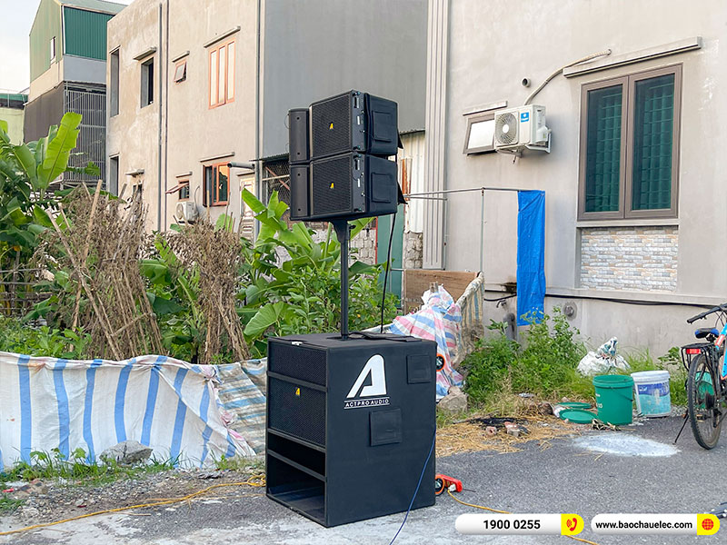 Lắp đặt d&agrave;n Line Array Actpro sự kiện, đ&aacute;m cưới trị gi&aacute; hơn 100 triệu cho anh Thủy tại H&agrave; Nam