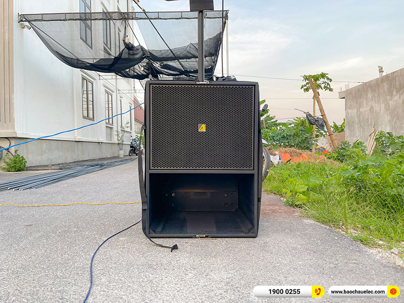 Lắp đặt d&agrave;n Line Array Actpro sự kiện, đ&aacute;m cưới trị gi&aacute; hơn 100 triệu cho anh Thủy tại H&agrave; Nam