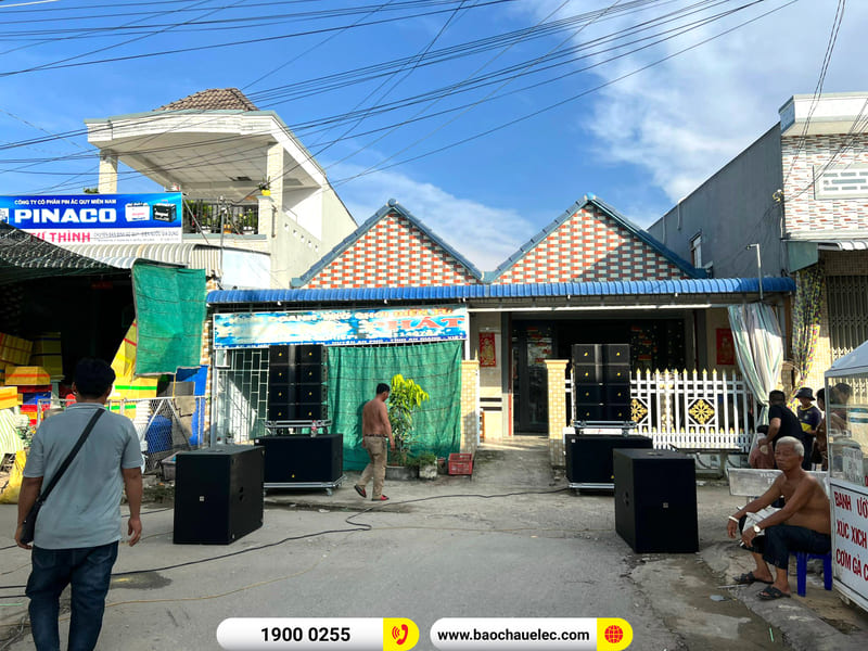 Lắp đặt dàn Line Array Actpro sự kiện, đám cưới 232tr cho anh Trãi ở An Giang