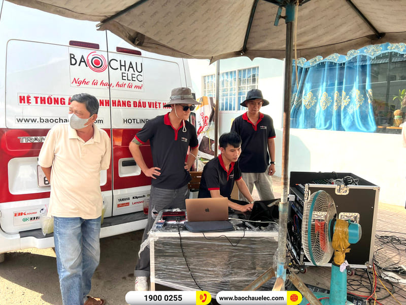 Lắp đặt dàn Line Array Actpro sự kiện, đám cưới 232tr cho anh Trãi ở An Giang