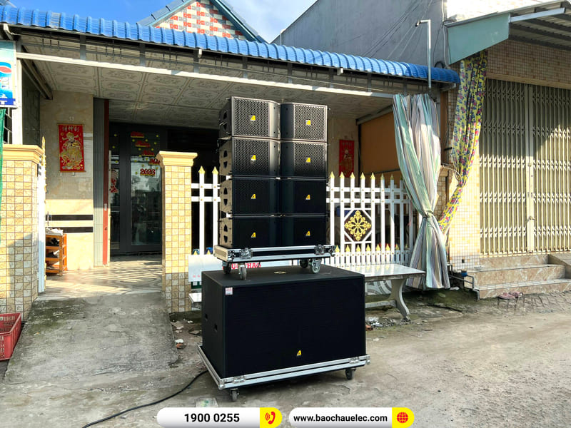 Lắp đặt dàn Line Array Actpro sự kiện, đám cưới 232tr cho anh Trãi ở An Giang