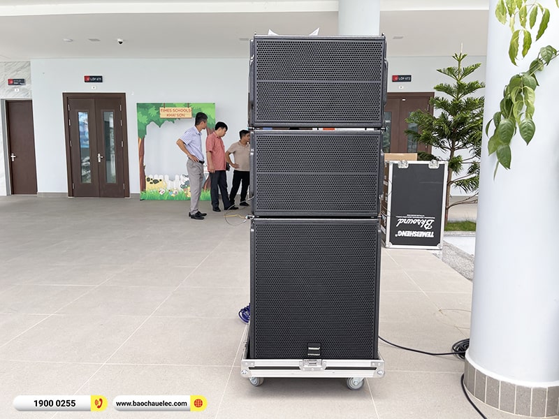 Lắp đặt dàn Line Array trị giá hơn 80 triệu cho Trường THCS Times School tại Hà Nội