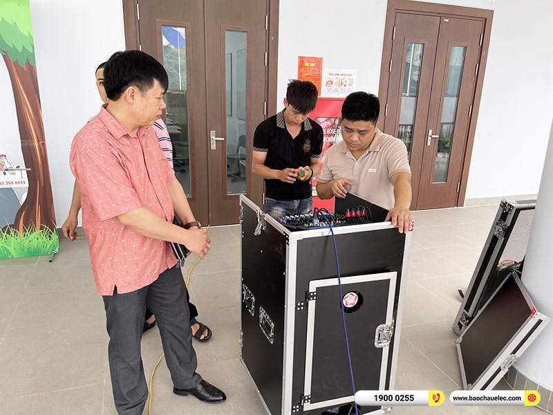 Lắp đặt dàn Line Array trị giá hơn 80 triệu cho Trường THCS Times School tại Hà Nội