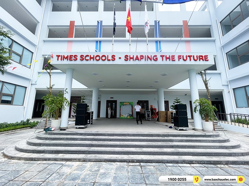 Lắp đặt dàn Line Array trị giá hơn 80 triệu cho Trường THCS Times School tại Hà Nội
