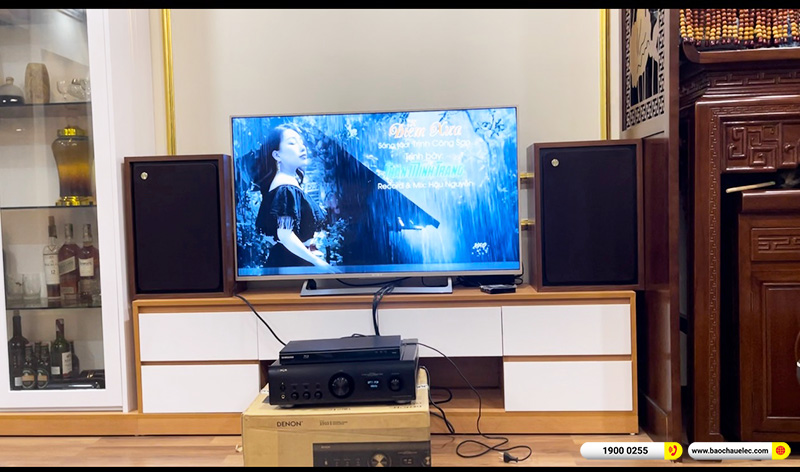 Lắp đặt dàn nghe nhạc trị giá khoảng 115 triệu cho anh Chung tại Hà Nội