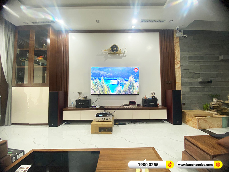 Lắp đặt d&agrave;n nghe nhạc trị gi&aacute; khoảng 90 triệu cho anh Ho&agrave;ng tại TPHCM