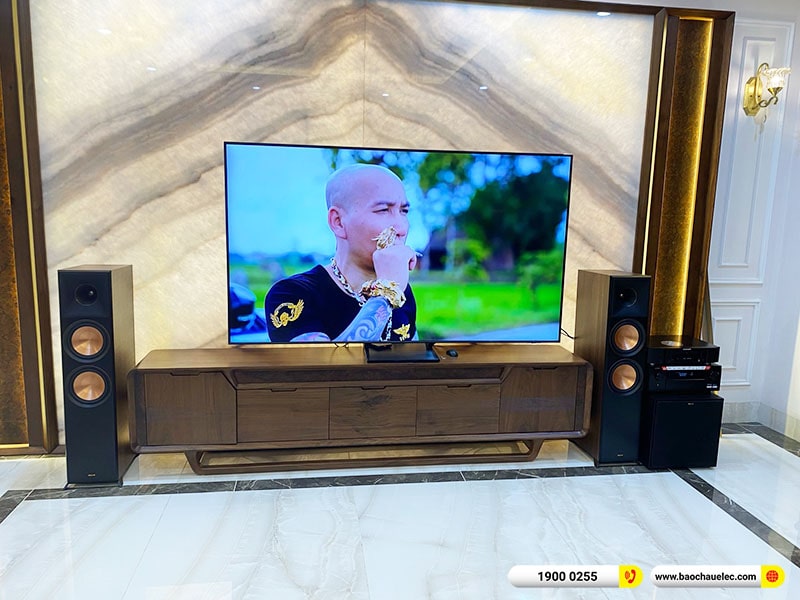 Lắp đặt d&agrave;n nghe nhạc trị gi&aacute; hơn 90 triệu cho anh Mạnh tại H&agrave; Nội