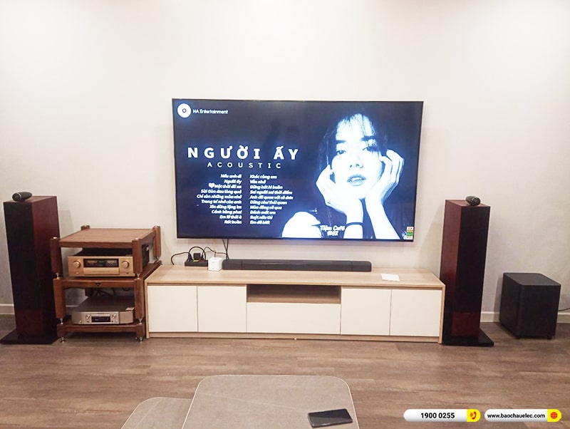 Lắp đặt dàn nghe nhạc trị giá gần 300 triệu cho anh Tuấn tại Hà Nội