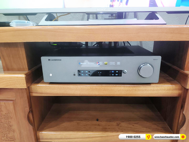 Lắp đặt dàn nghe nhạc trị giá gần 80 triệu cho chị Huệ tại Hà Nội