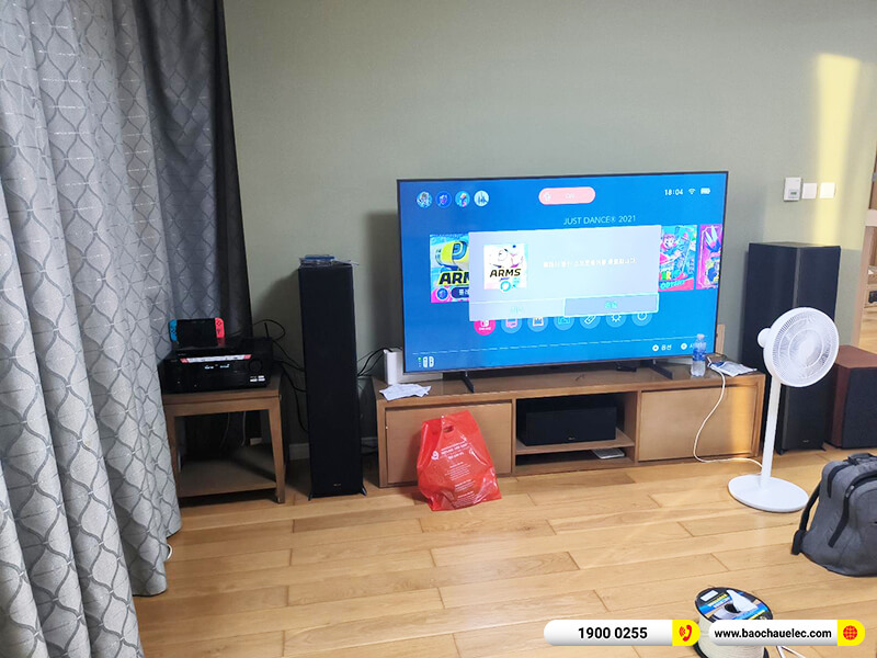 Lắp đặt dàn nghe nhạc, xem phim trị giá gần 70 triệu cho anh Park Jae Bum tại Hà Nội