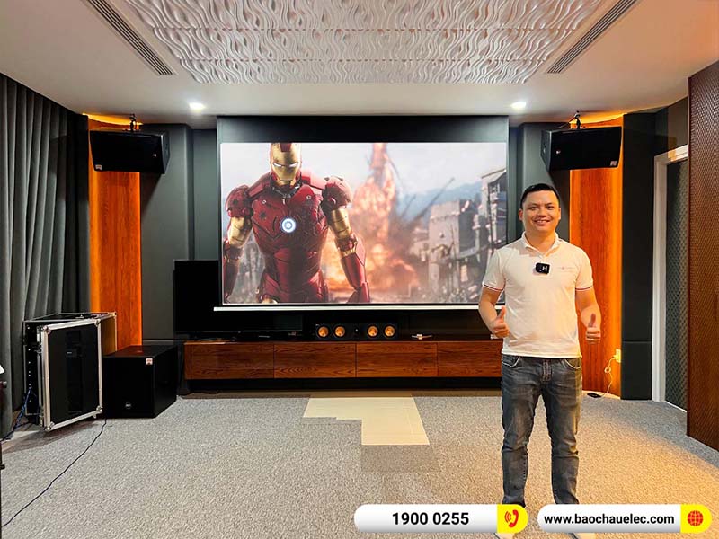 Lắp đặt phòng karaoke, nghe nhạc, xem phim hơn 340tr cho chú Nghiệp tại Hà Nội