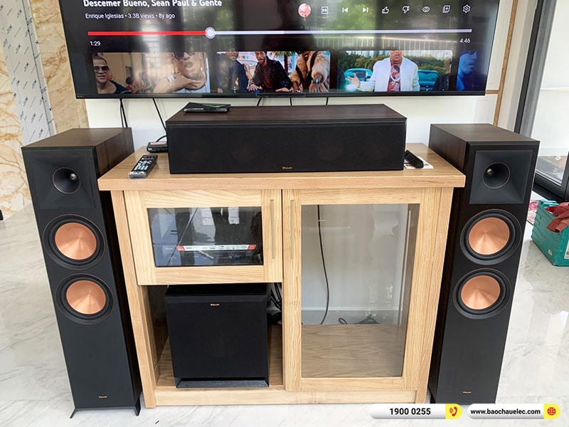 Lắp đặt dàn âm thanh 5.1 xem phim, nghe nhạc trị giá gần 120 triệu cho anh Kiên tại TPHCM