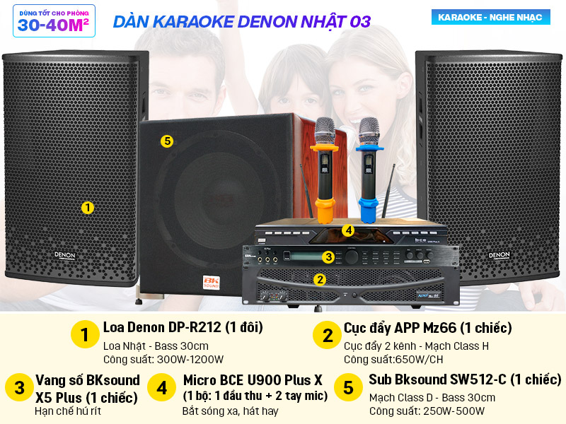 Dàn karaoke Denon Nhật 03
