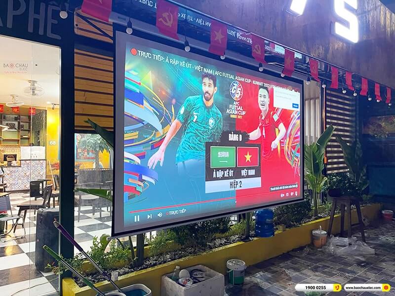 Lắp đặt hệ thống trình chiếu 4K chất lượng cho nhà hàng anh Tuấn tại Bắc Ninh