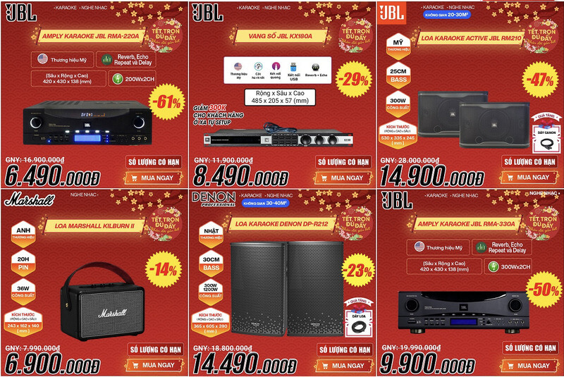 Sản phẩm gi&aacute; sốc giảm mạnh đến 61%