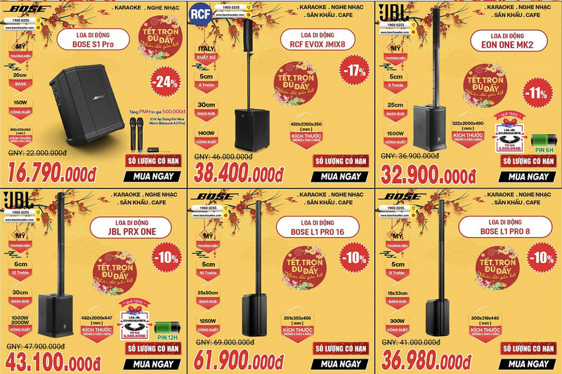 Loa cột, loa di động cao cấp gi&aacute; giảm thả ga&nbsp;