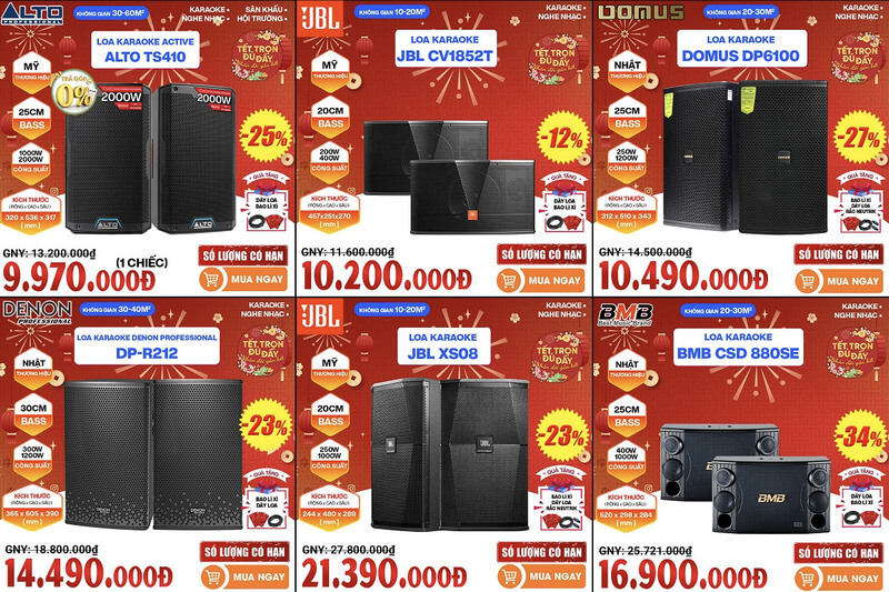 Loa karaoke h&aacute;t hay gi&aacute; rẻ chỉ từ 5.000.000đ