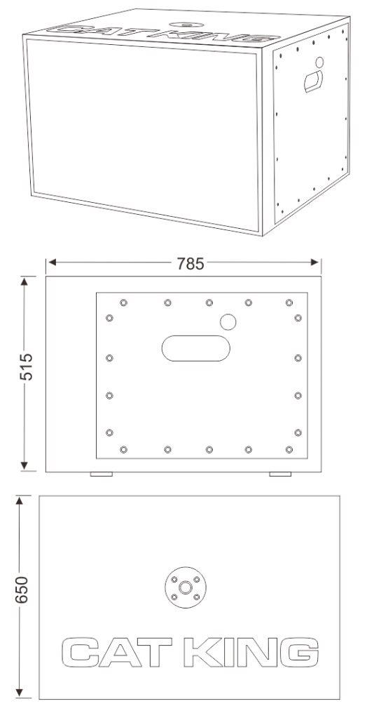 Loa sub hơi 5 tấc Cat King LA18B
