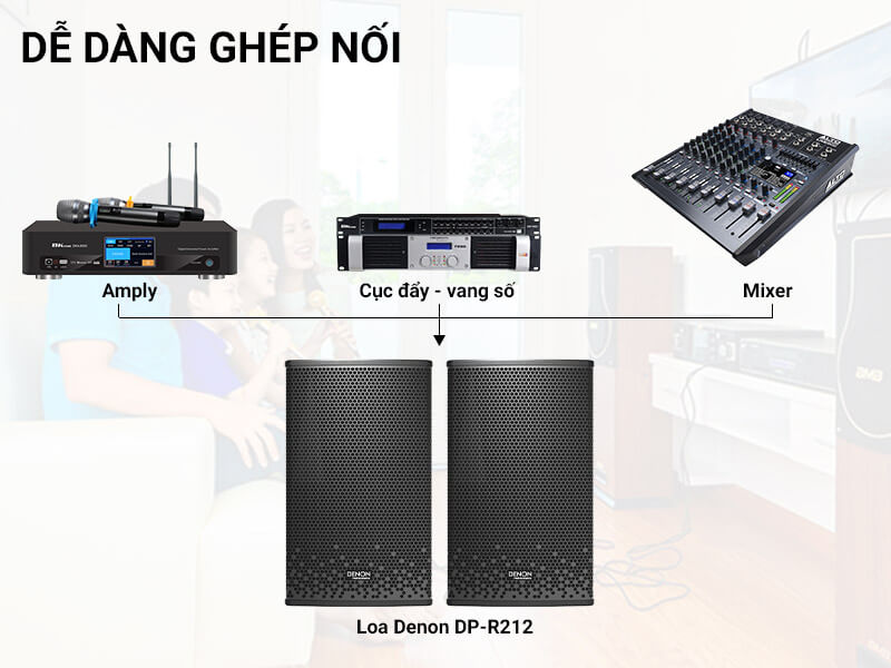 Loa karaoke Denon DP-R212