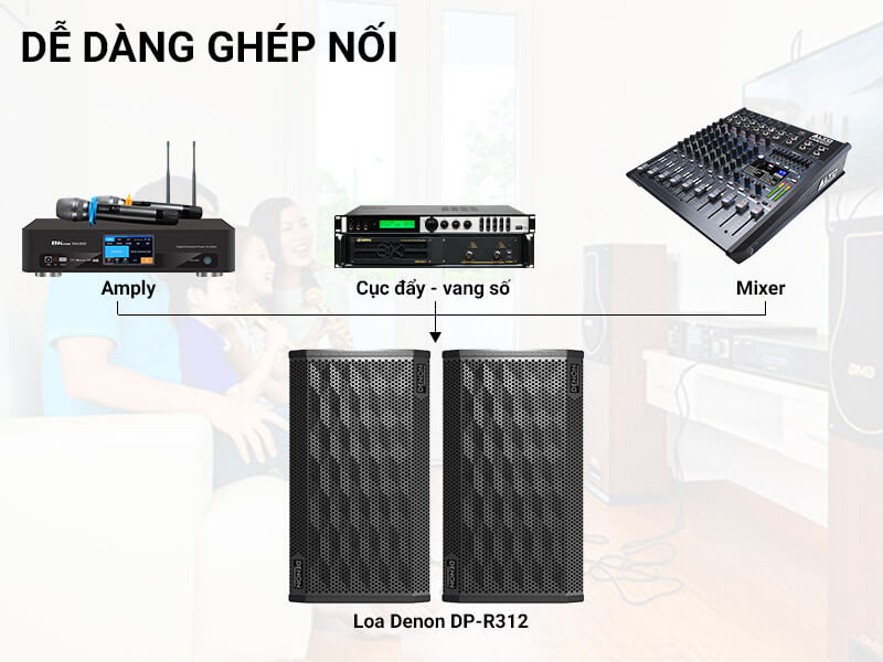 Loa karaoke Denon DP-R312