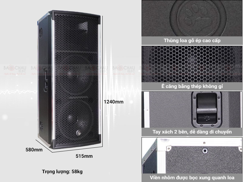 Loa hội trường - sân khấu CatKing Pro 2.3+