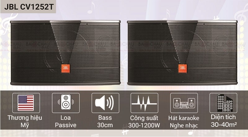 Loa karaoke JBL CV1252T