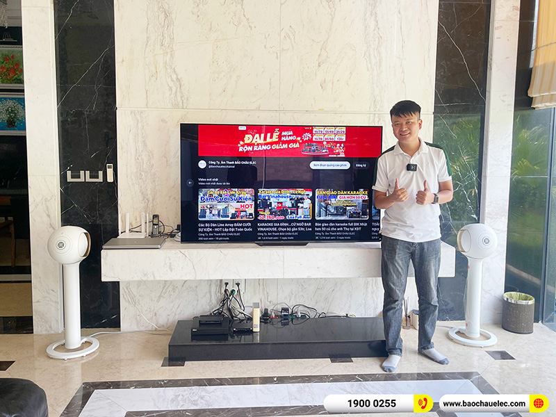 Lắp đặt bộ loa Devialet Phantom I 108DB Opera de paris 212tr cho anh Thành tại Hải Phòng