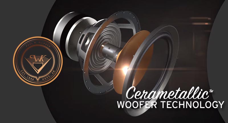 Loa sub điện Klipsch SPL-100 Loa Bass màng Cerametallic™ phủ Copper