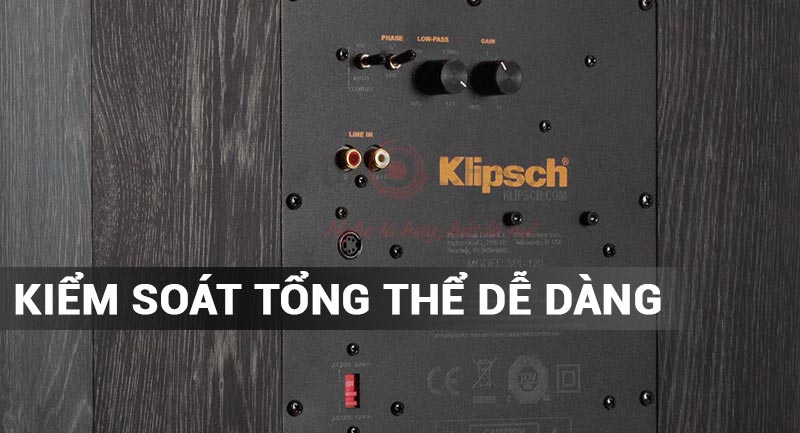 Loa sub điện Klipsch SPL-100 Điều khiển tổng quát dễ dàng