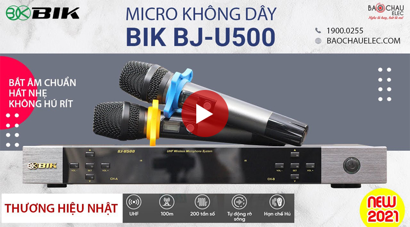 Micro không dây BIK BJ-U500