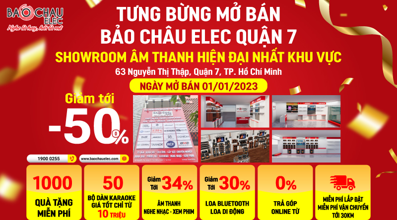 Thông báo về việc mở bán showroom Bảo Châu Elec Quận 7 – TPHCM