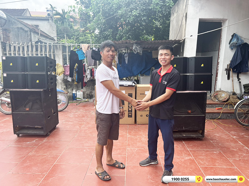 N&acirc;ng cấp d&agrave;n Line Array Actpro sự kiện đ&aacute;m cưới 78tr cho anh Doanh tại Bắc Giang