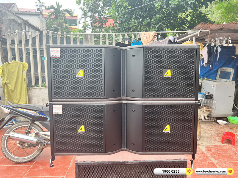 N&acirc;ng cấp d&agrave;n Line Array Actpro sự kiện đ&aacute;m cưới 78tr cho anh Doanh tại Bắc Giang