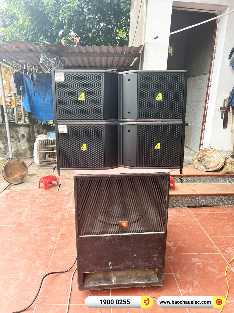 N&acirc;ng cấp d&agrave;n Line Array Actpro sự kiện đ&aacute;m cưới 78tr cho anh Doanh tại Bắc Giang