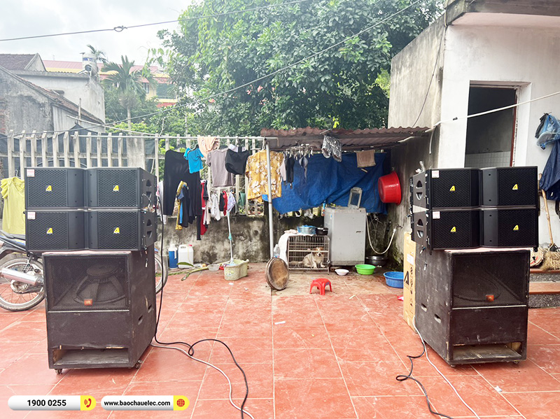 N&acirc;ng cấp d&agrave;n Line Array Actpro sự kiện đ&aacute;m cưới 78tr cho anh Doanh tại Bắc Giang