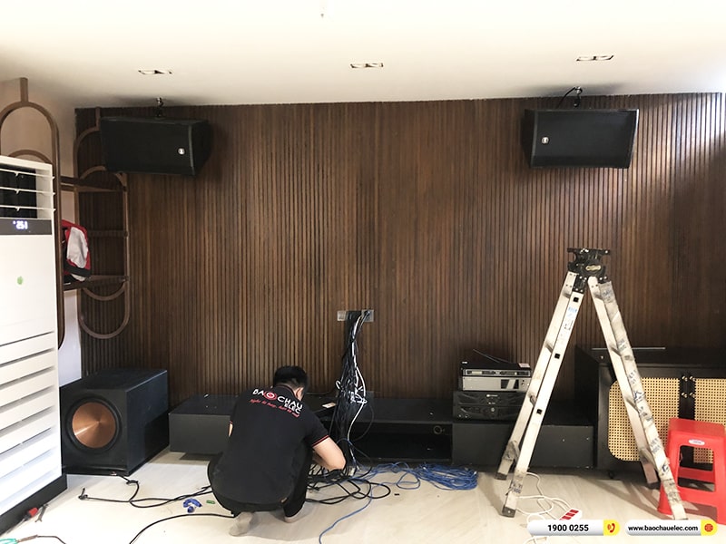 N&acirc;ng cấp d&agrave;n karaoke trị gi&aacute; hơn 120 triệu cho anh L&acirc;m tại TPHCM