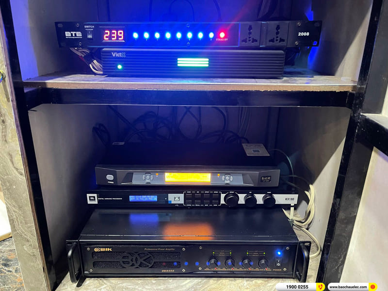 Lắp đặt 6 phòng hát kinh doanh gần 341tr cho quán karaoke 168 ở Cần Thơ