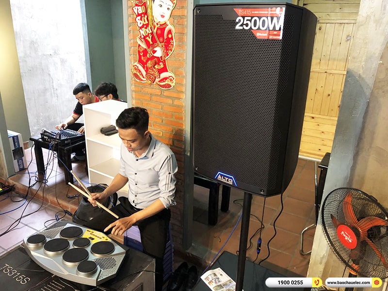 Lắp đặt bộ dàn âm thanh quán Cafe cho anh Huy tại TPHCM