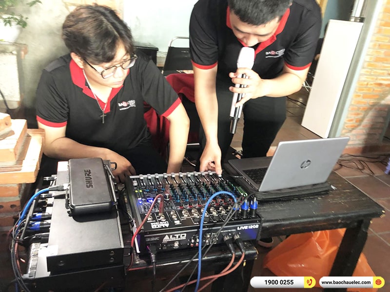 Lắp đặt bộ dàn âm thanh quán Cafe cho anh Huy tại TPHCM