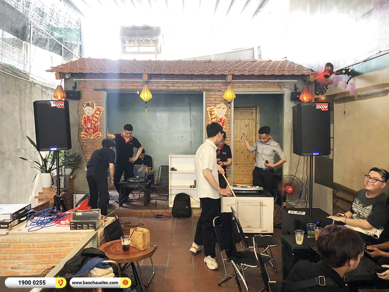 Lắp đặt bộ dàn âm thanh quán Cafe cho anh Huy tại TPHCM