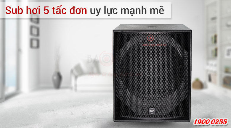 Sub BF V18S là dòng sub hơi chuyên dùng cho không gian rộng hoặc phòng hát karaoke chuyên nghiệp