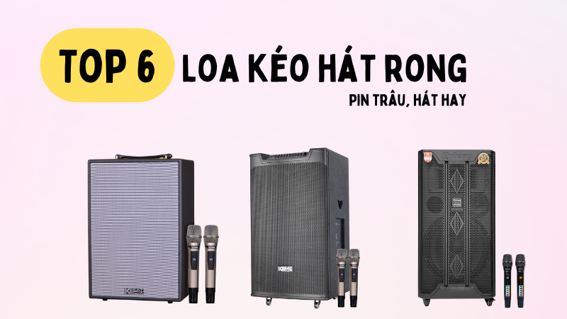 Top 6 Loa kéo Hát Rong Pin Trâu, Bền Bỉ, Hát Hay Nhất 2025