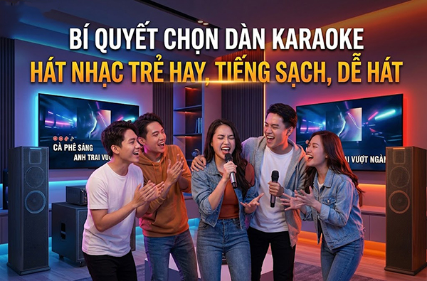 B&iacute; quyết chọn d&agrave;n karaoke h&aacute;t nhạc trẻ hay, tiếng sạch, dễ h&aacute;t
