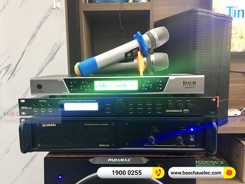 Dàn karaoke của gia đình anh Huy